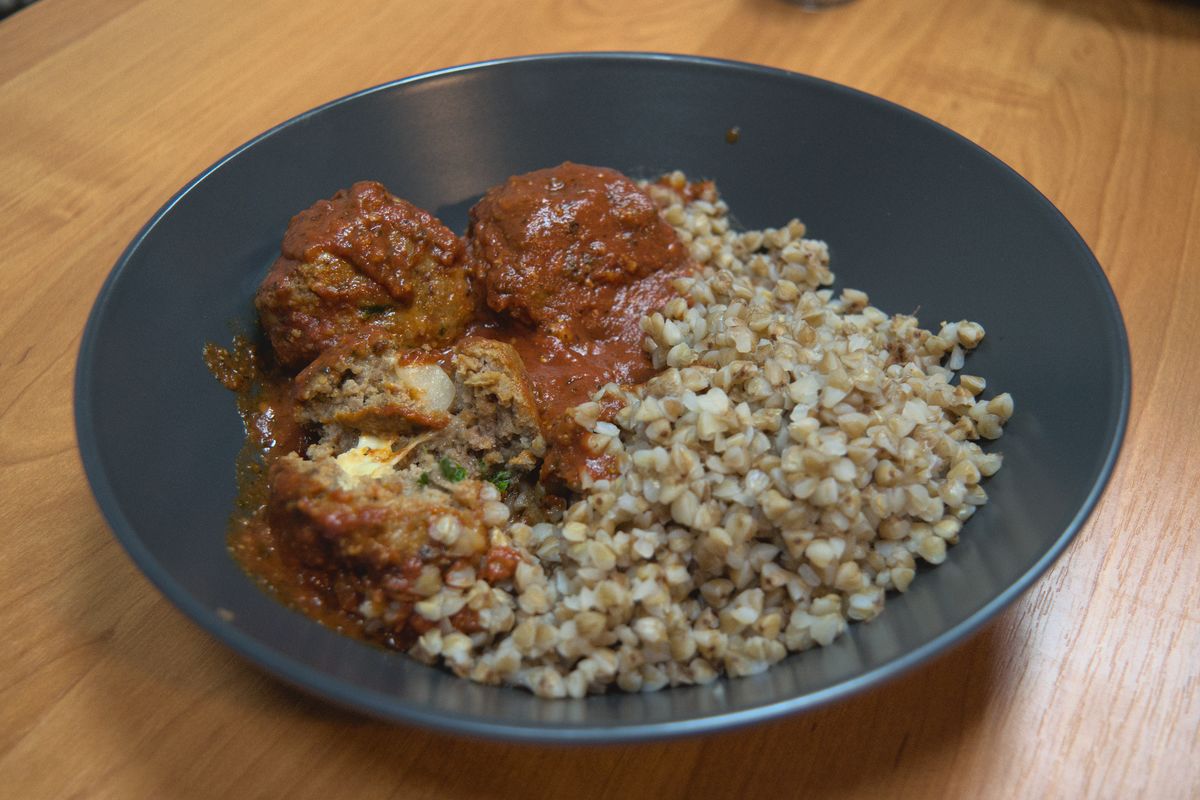 Albóndigas rellenas de queso