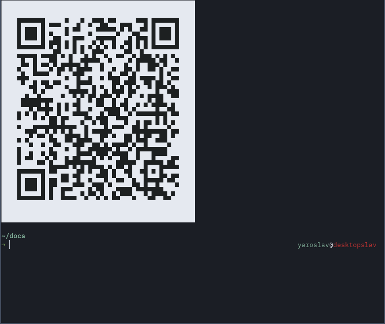 QR code example